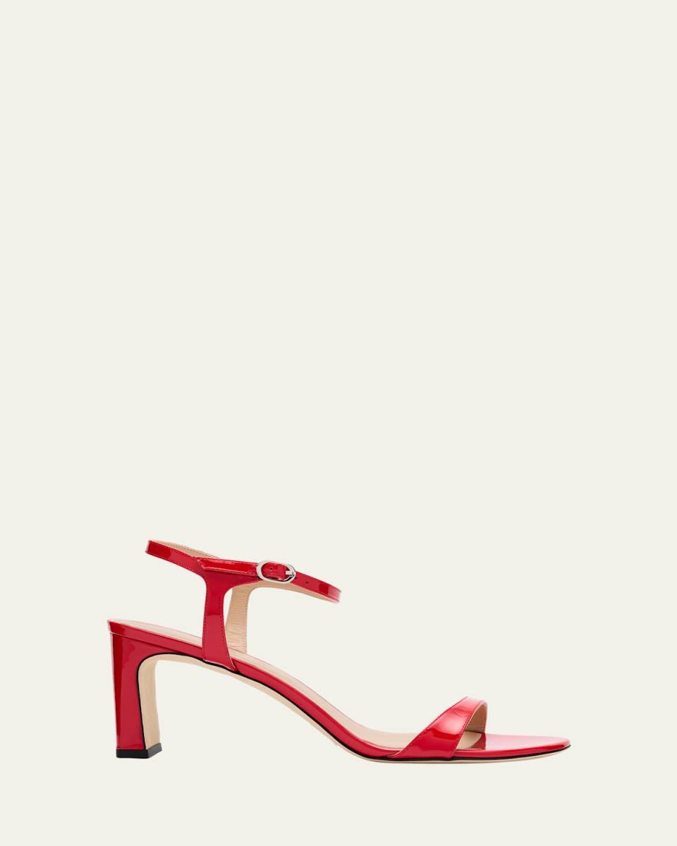 Babette Patent Ankle-Strap Sandals
